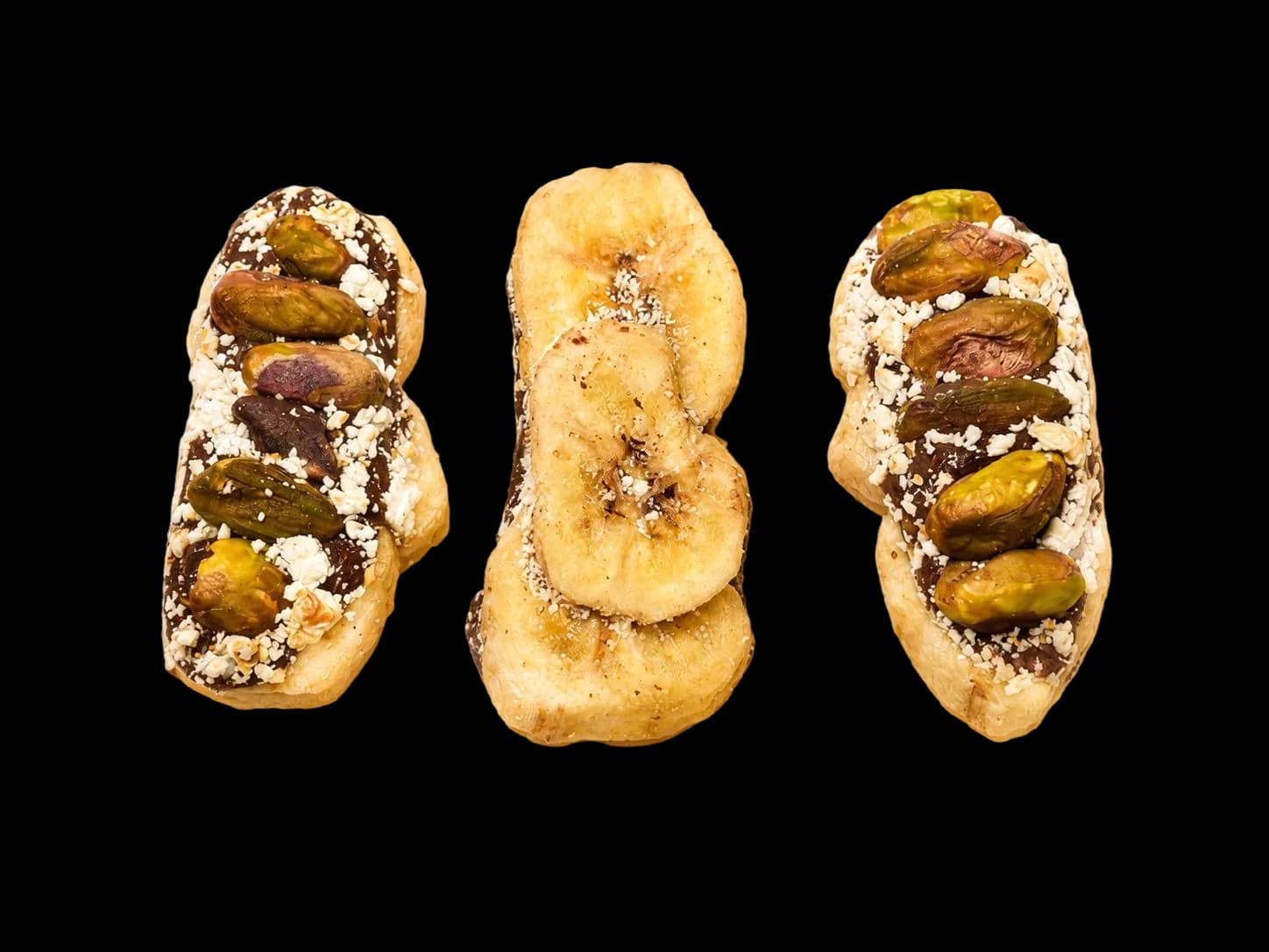 Banana pistachio bars on the counter